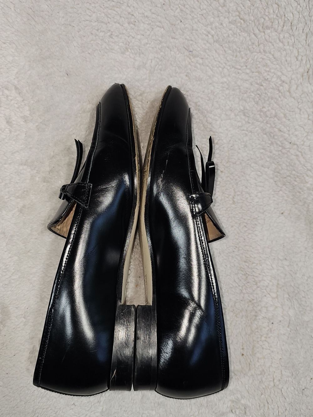 J. Crew Womens Black Patent Leather Academy Penny Loafers Slip On Size 8.5. - Picture 15 of 16